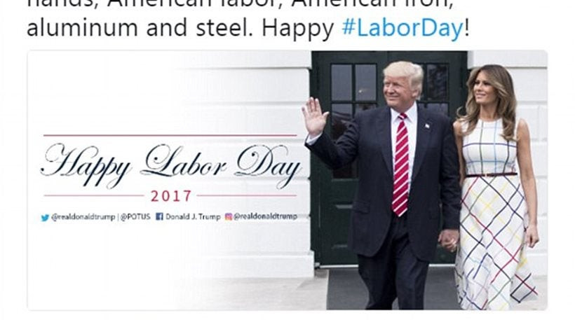 Νέα γκάφα Τραμπ: Πανηγύρισε για τα αμερικανικά προϊόντα με φόρεμα της Μελάνια από Ελληνίδα σχεδιάστρια